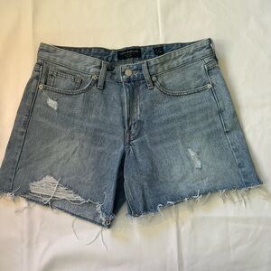 Lucky Brand Blue Distressed Jean Shorts size 6/28
